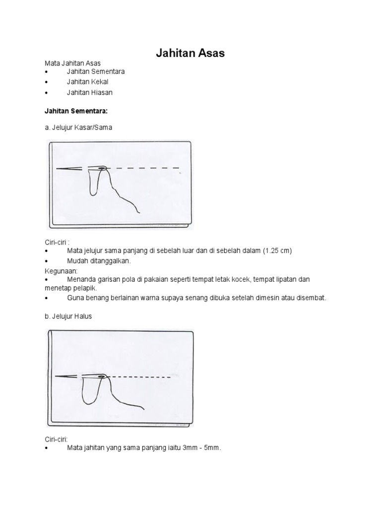Jahitan Asas Pdf