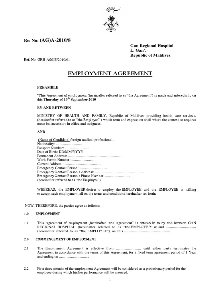 Medical Employment Contracts in GCC