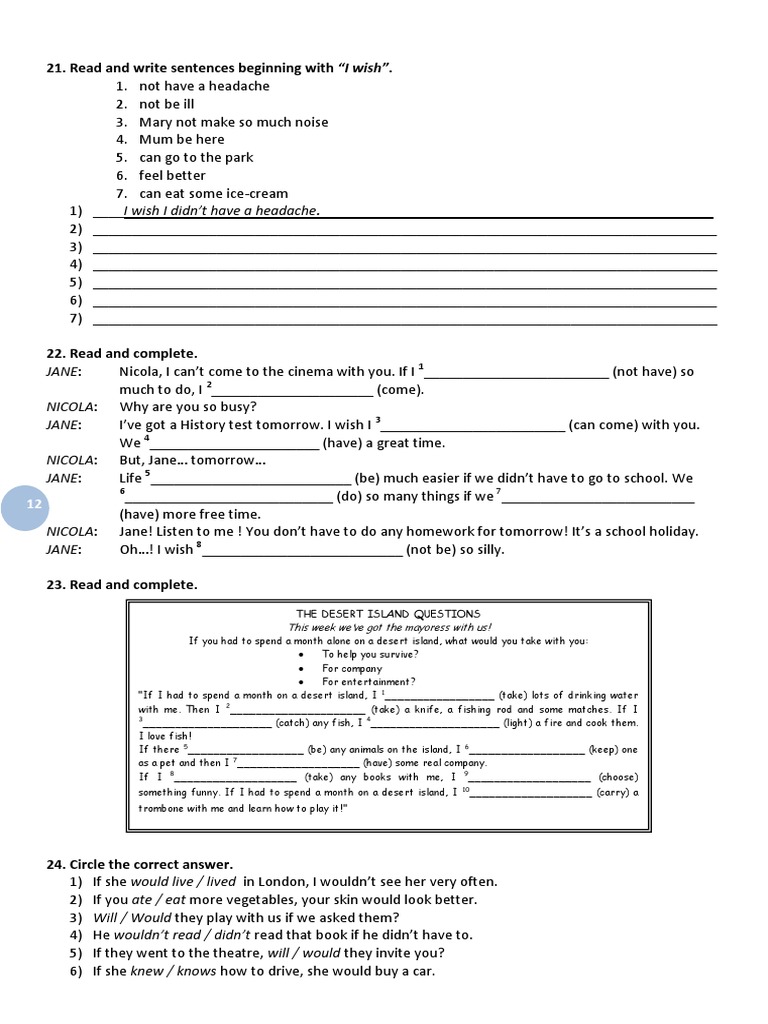 Conditional Sentences Practice Exercises | PDF | Language Arts & Discipline