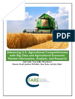 Advancing U.S. Agricultural Competitiveness With Big Data and Agricultural Economic Market Information, Analysis, and Research