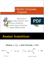 Reaksi Senyawa Organik Kelompok 9