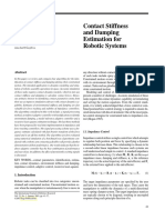 Contact Stiffness and Damping Estimation For Robotic Systems