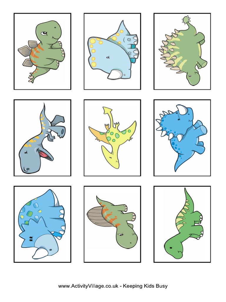 Dinosaur Snap Cards 1