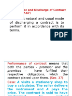 FMS- Performance and Discharge of Contract