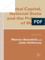 Werner Bonefeld, John Holloway Eds. Global Capital, National State and The Politics of Money
