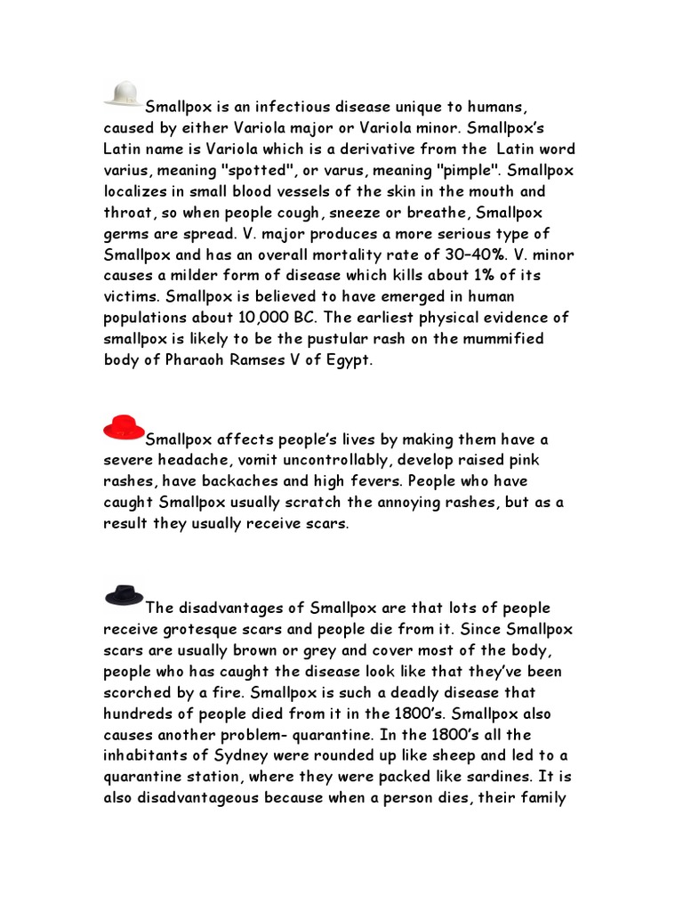 Smallpox Smallpox Diseases And Disorders