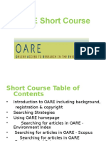 OARE Short Course 2013 07