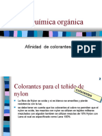 Afinidad de Colorantes