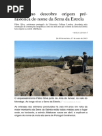 Astrónomo Descobre Origem Pré-histórica Do Nome Da Serra Da Estrela