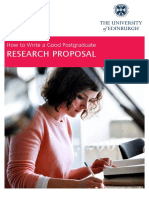 Edinburg Write a Good Research Proposal