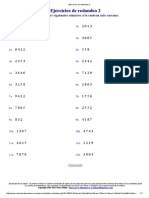 Ejercicios de Redondear CENTENA PDF