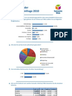 Umfrage-Auswertung Semantik Web Tag 2010, Leipzig