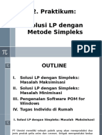 Solusi LP Dengan Simpleks