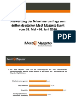 Umfrage-Auswertung Meet Magento #3.10, Leipzig