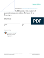 Efectos de La Rehabilitación Pulmonar en El Paciente en Estado Crítico ACCI