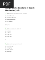 Download Electric Illumination Mcqs by EngrAneelKumarAkhani SN331716293 doc pdf