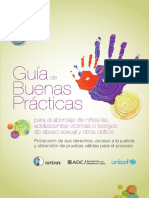 Guía de Buenas Prácticas Para El Abordaje de Niños, Niñas, Adolescentes Víctimas o Testigos de Abuso Sexual y Otros Delitos