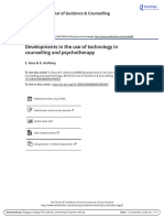 Developments in The Use of Technology in Counselling and Psychotherapy PDF