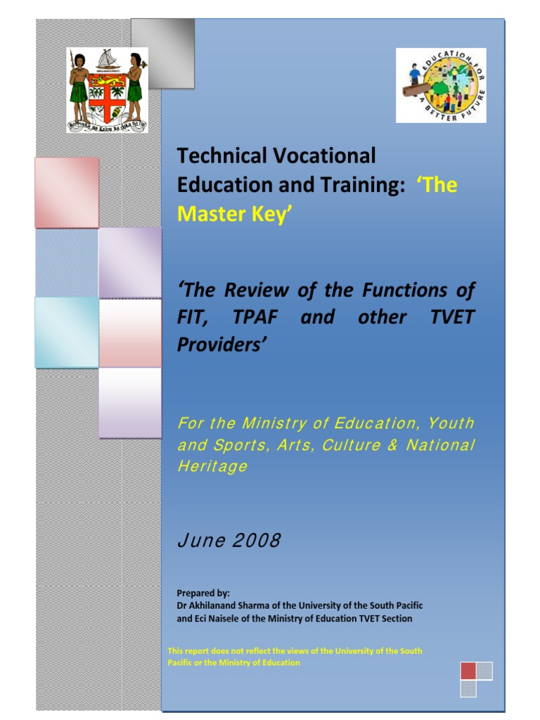 TVET The Master Key | PDF | Vocational Education | Employment