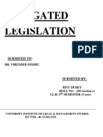 Delegated Legislation
