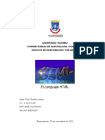 El Lenguaje HTML y Sus Usos