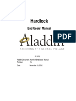 Hardlock: End Users' Manual