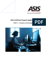 ASIS Certificate Application Part 1