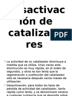 Desactivacion de Catalizadores