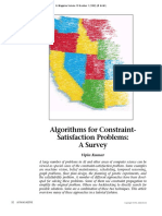 Algorithms For Constraint-Satisfaction Problems: A Survey: Vipin Kumar