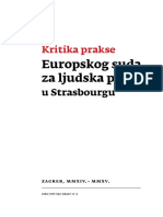 Kritika Prakse Europskog Suda Za Ljudska Prava U Strasbourgu PDF