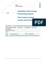 Aus Solar Energy Forecasting System Final Report