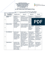 Rubrica de Evaluacion Bimestral