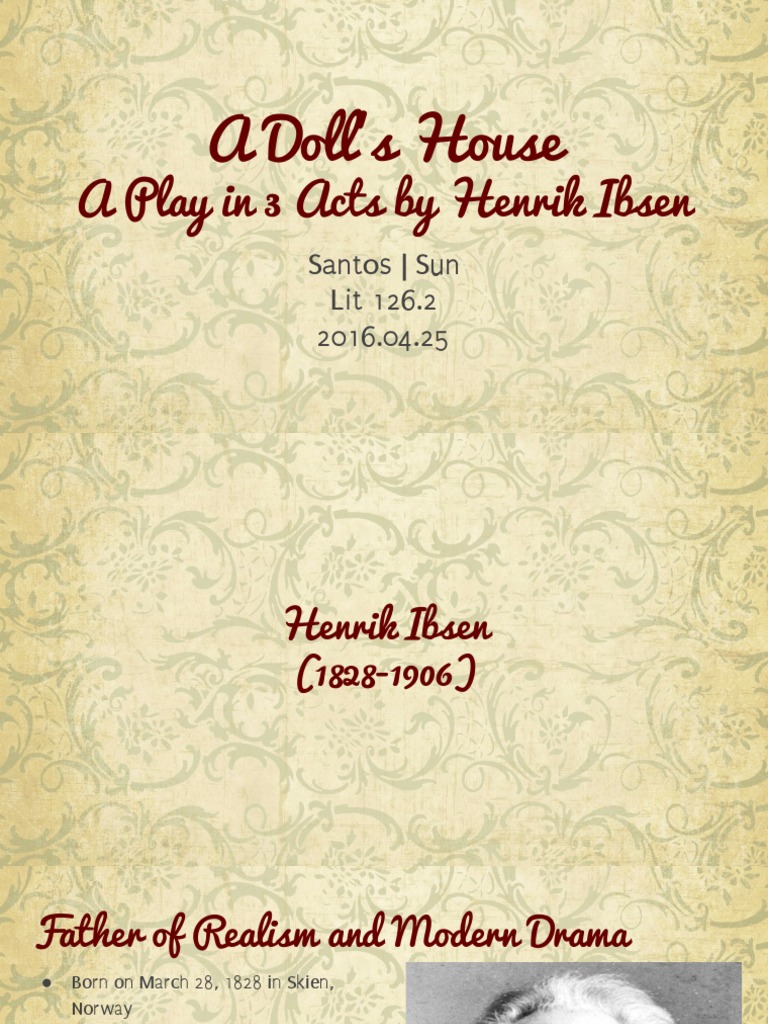 A Doll's House PDF Henrik Ibsen A Doll's House