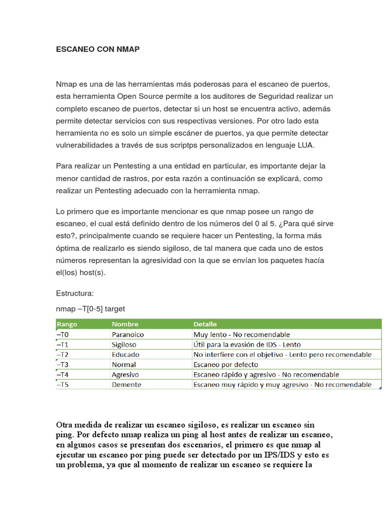 Guía Completa de Escaneo con Nmap | PDF | Protocolo de Control de ...
