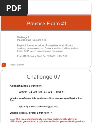 Practice Exam 1 Answers 2 Dsp Sampling Signal Processing Analog To Digital Converter
