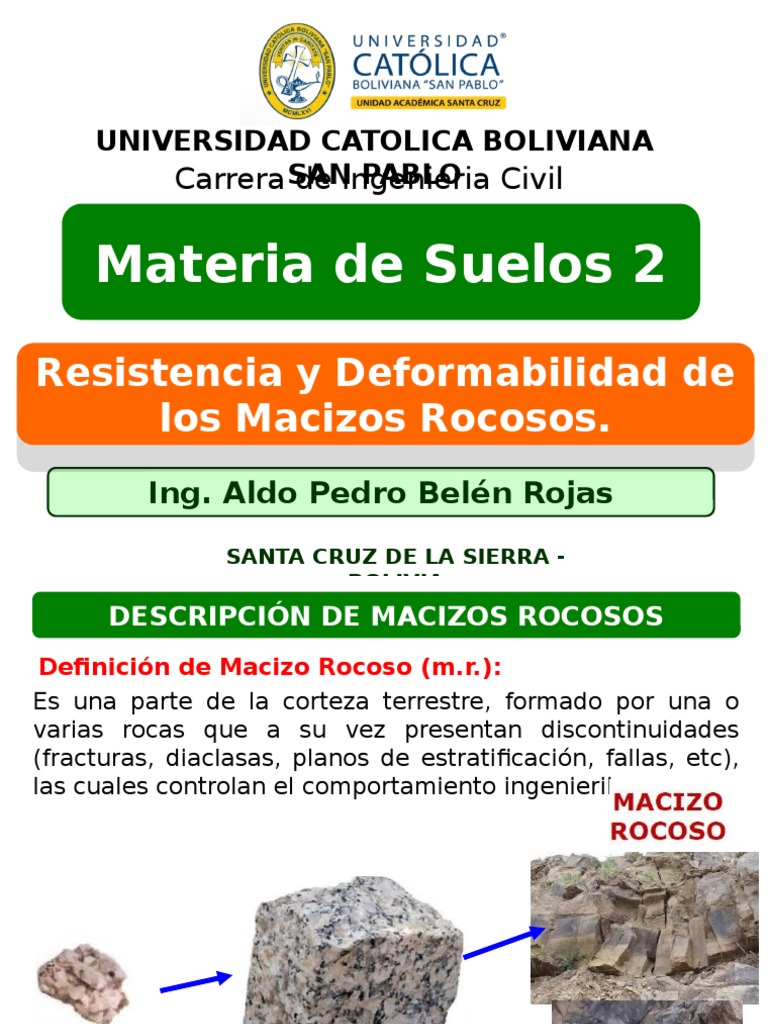 4 Resistencia y Deformabilidad de Los Macizos Rocosos. | PDF ...