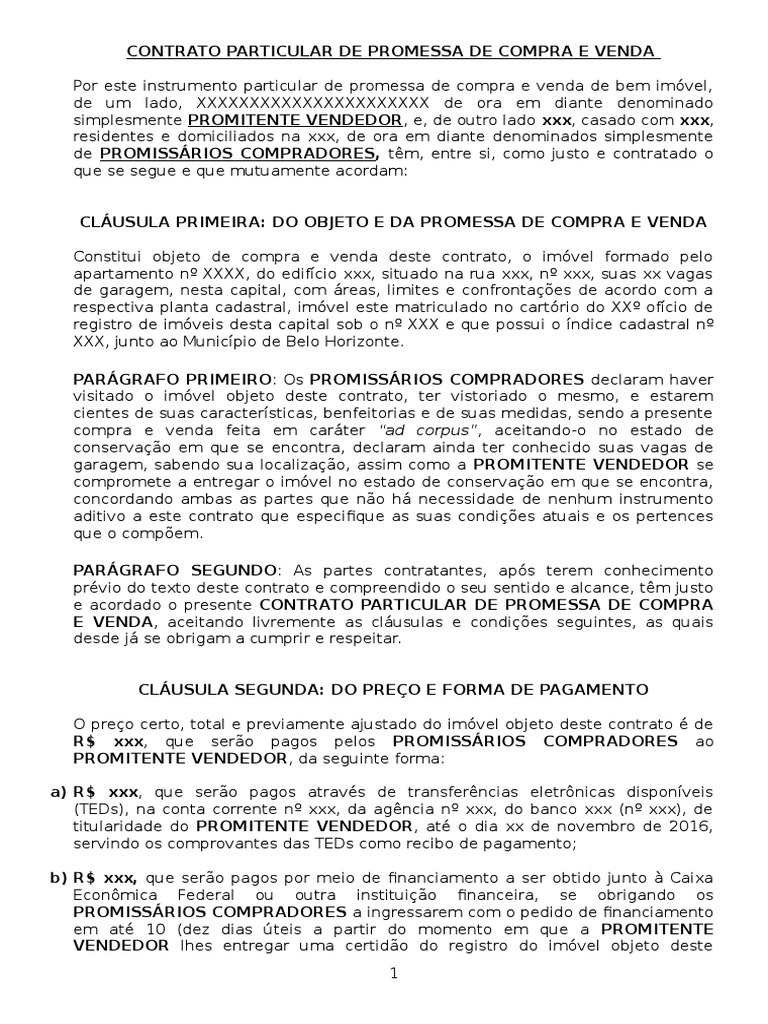 Minuta - Compra e venda de imóvel | Transaction Account | Taxes