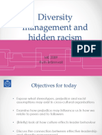 Diversity Mgt and Hidden Racism ME2089