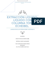 Líquido-Líquido Extracción Con York Scheibel Column