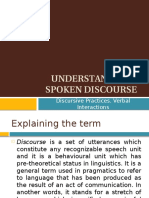 Understanding Spoken Discourse - D.tuscanu