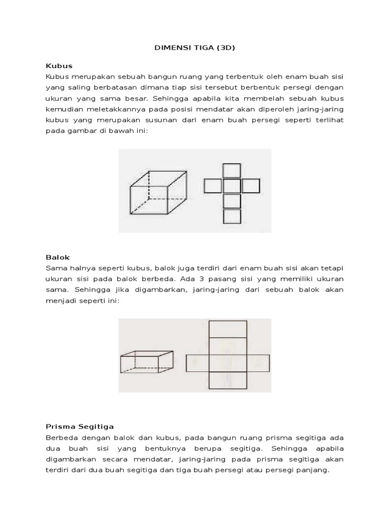 Contoh Jaring Jaring Dari Bangun  Ruang  Prisma  Segi Enam 