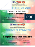 Academic Excellence Award G4