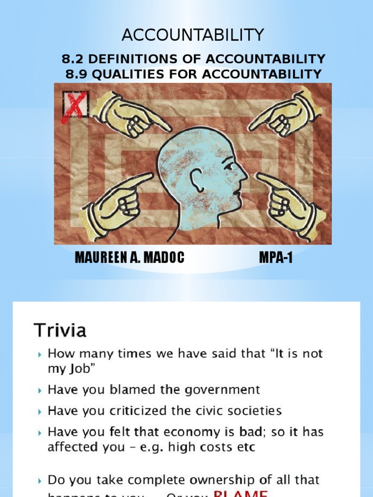 Understanding Accountability in Governance | PDF | Accountability | Non ...