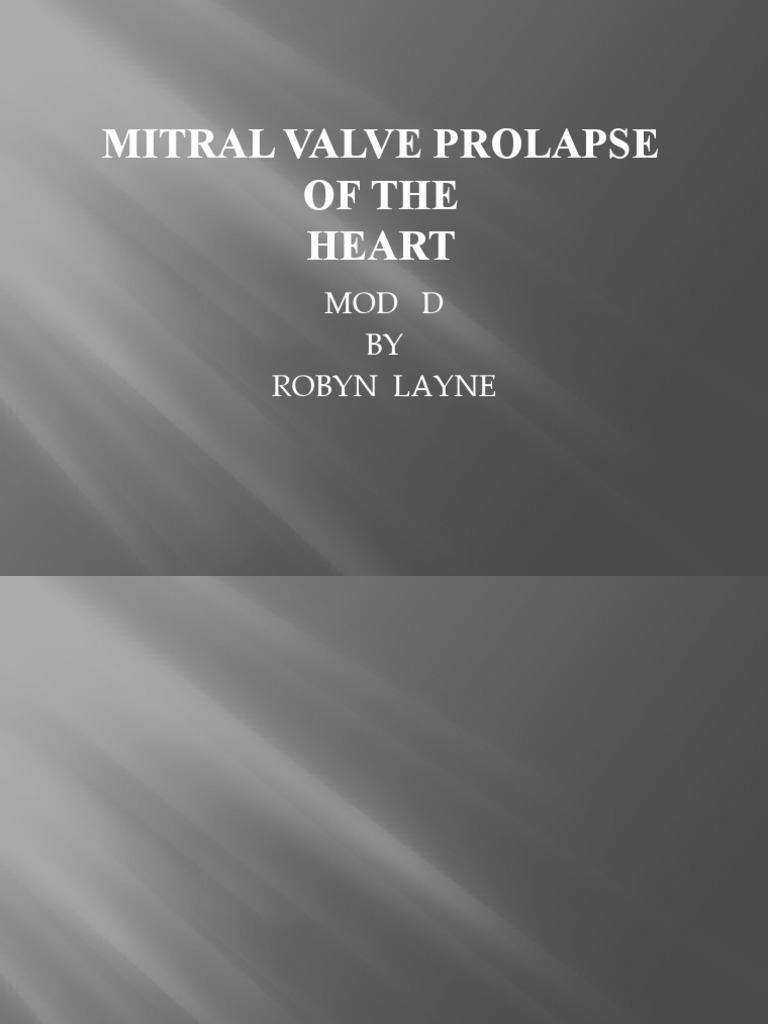 Understanding Mitral Valve Prolapse | PDF | Heart Valve | Heart