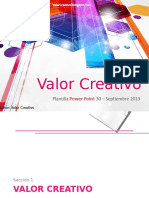 Ejemplo Power Point 30 - 2003 - Valor Creativo.ppt