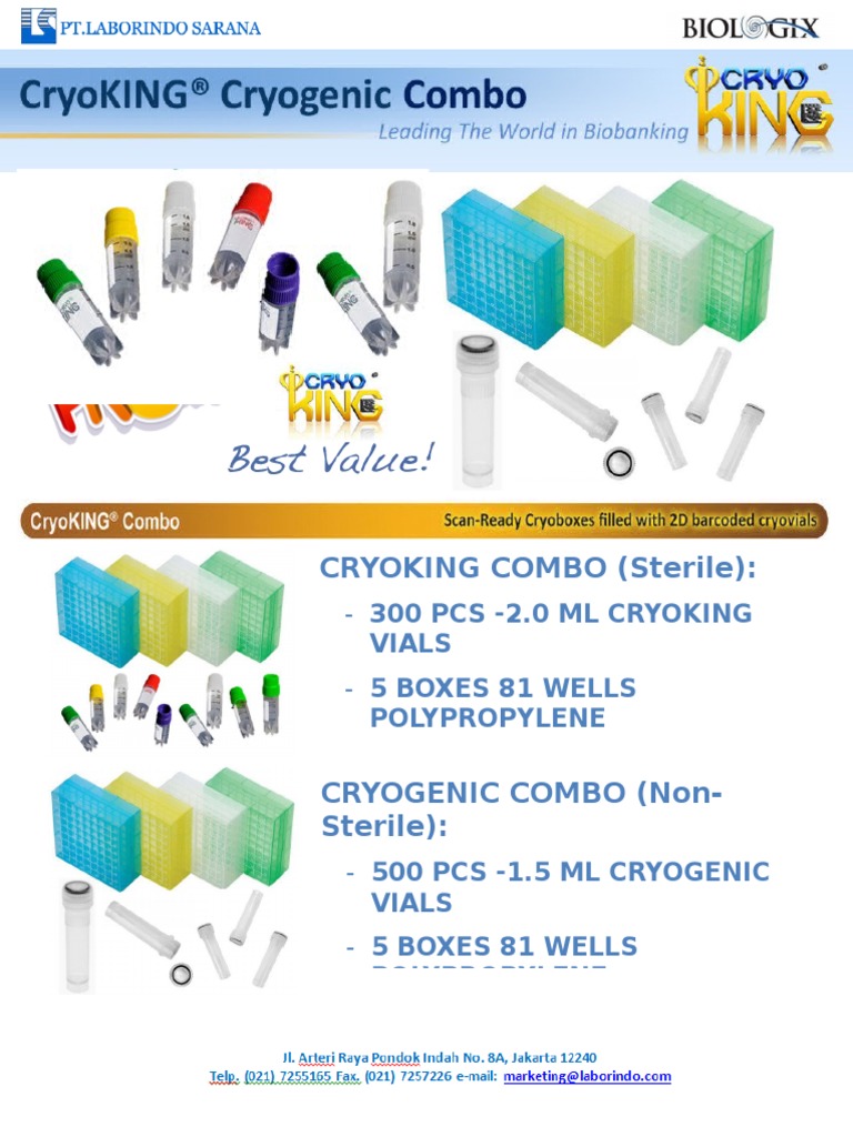 CRYOKING COMBO (Sterile) :: - 300 Pcs - 2.0 ML Cryoking - 5 Boxes 81 ...