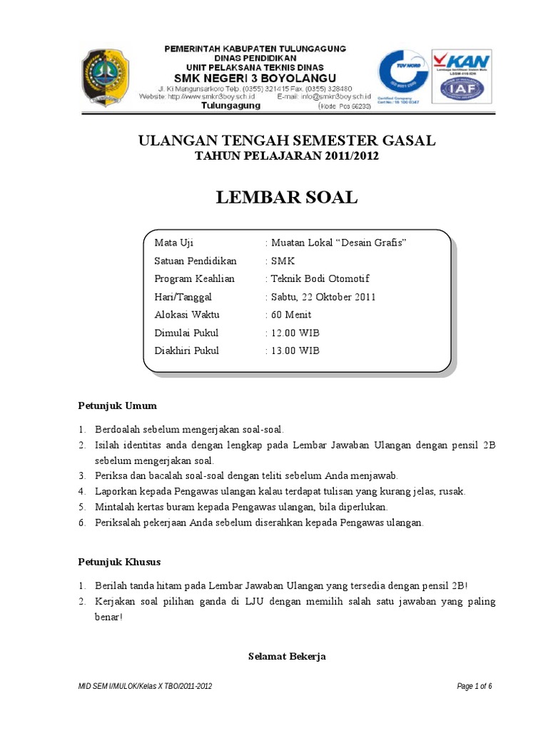 223449144 Soal Pilihan Ganda Midsem Coreldraw Doc