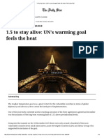 1.5 To Stay Alive: UN's Warming Goal Feels The Heat: Politics of Climate Change