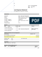 Expense Report/Travel Expense Statement: General Data
