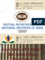 Digital Initiatives at The National Archives of India